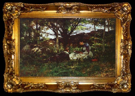 framed  Theodore Clement Steele A June Idyll, ta009-2